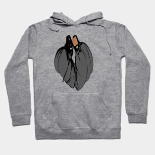 Dervish Mystical Brotherhood Black Outline Art Hoodie